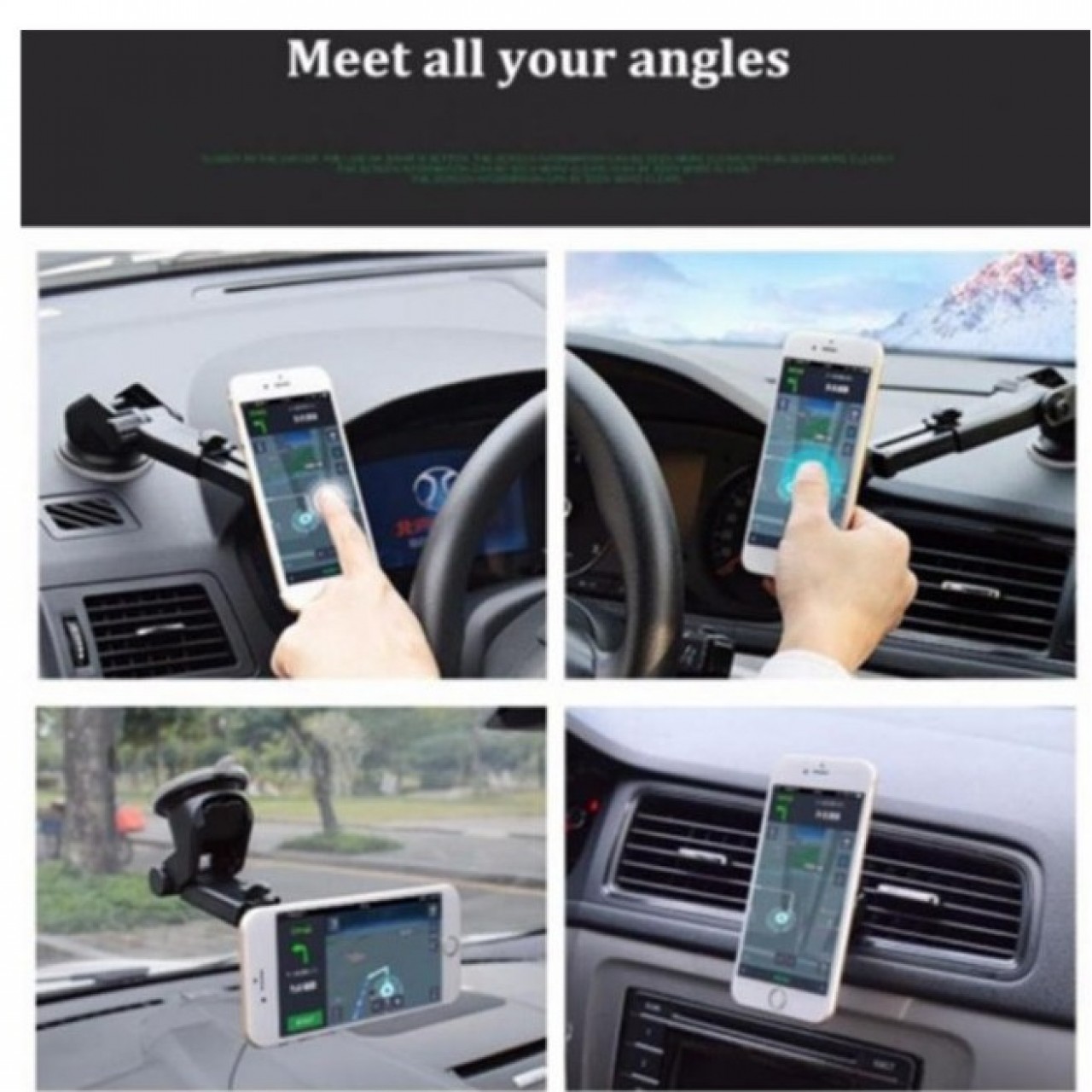 Magnetic Phone Stand Suction Cup Car Holder Mount