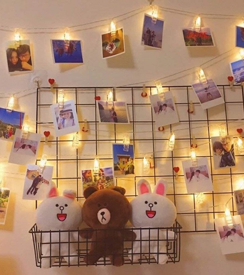 20 Clips Photo Card Wall Clip Fairy Led String Light Pack Of Wall Decor