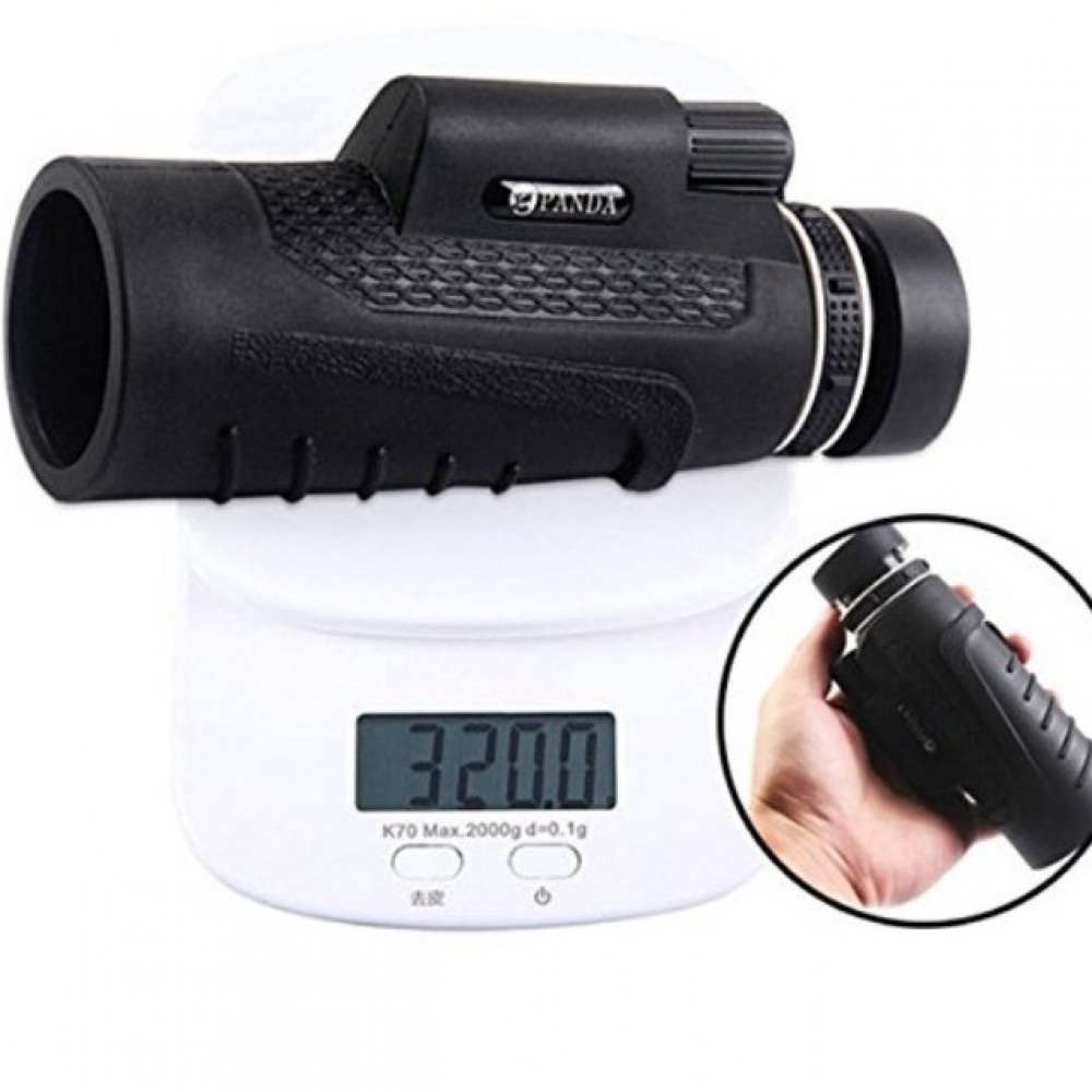40X60 Zoom Lens Camping Travel Waterproof Monocular Telescope+Tripod+Clip For Cell Phone - Black