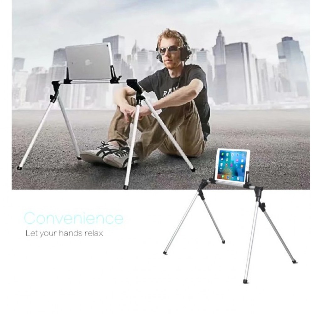 Aluminum Floor Mobile & Tablet Stand Holder 301-L - Silver