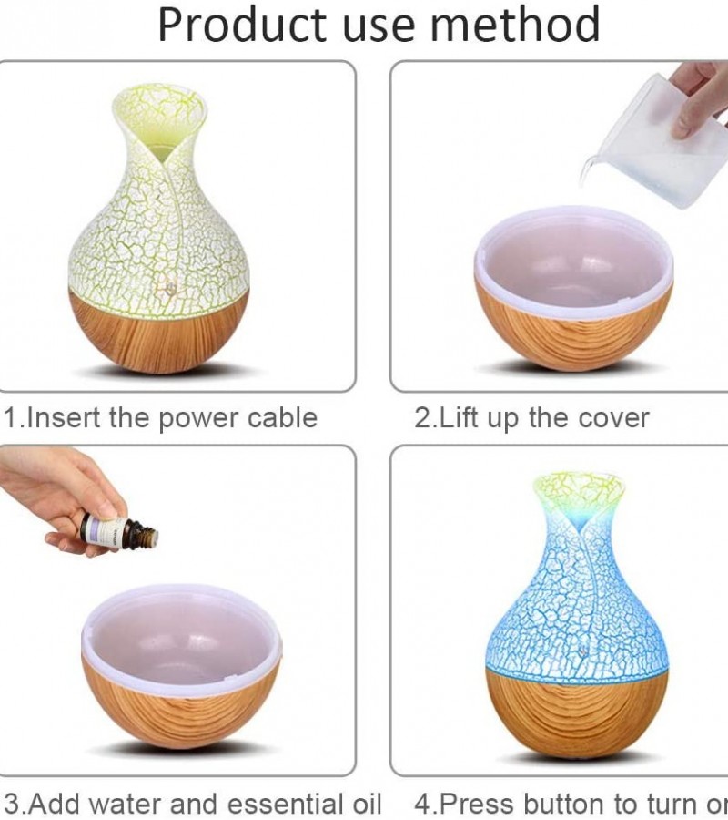 Aroma Diffuser USB Mist Air Humidifier Essential Oil For Home Office Change LED Night light Shape