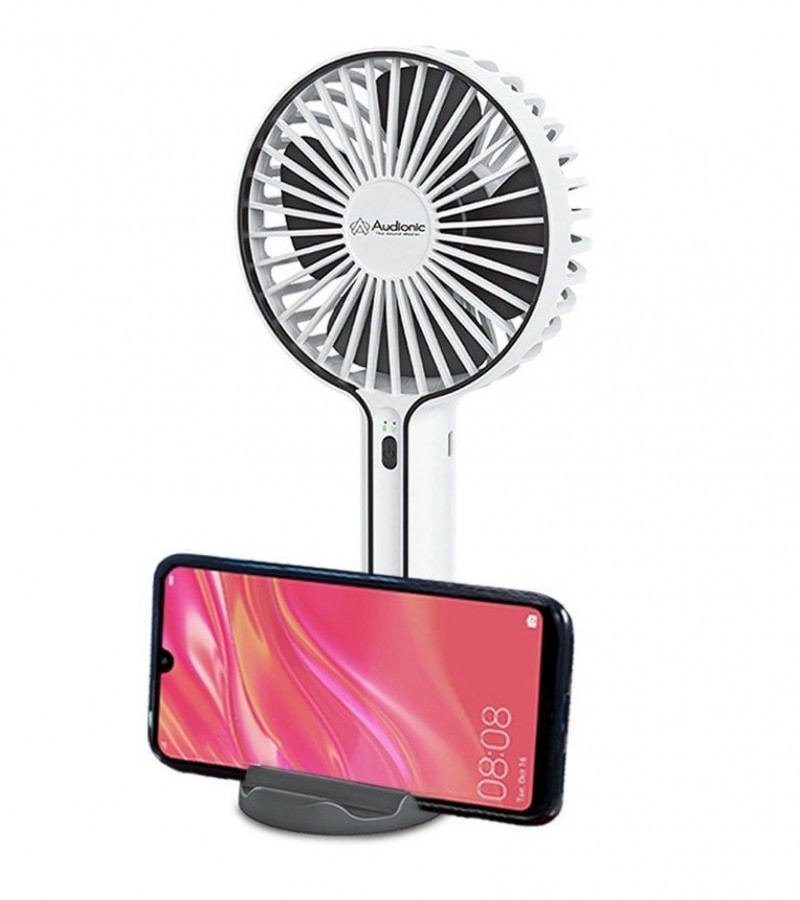 Audionic Airwave USB Rechargeable fan - With Base Mobile Stand