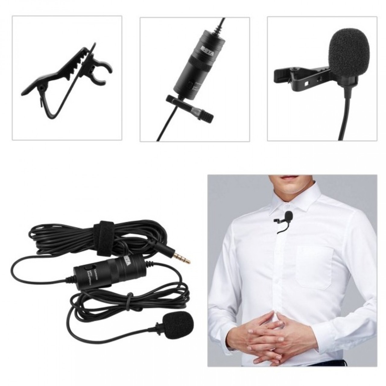 BOYA BY-M1 Omnidirectional Lavalier Microphone for Camera & Mobile Phone