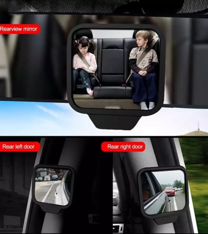 Car Adjustable Side Rear View Blind Spot Mirror