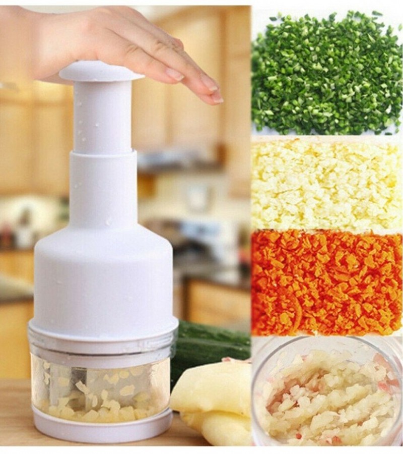 Chopper Pressing Cutter - Vegetable Food Onion Garlic Slicer Peeler Dicer Mincer