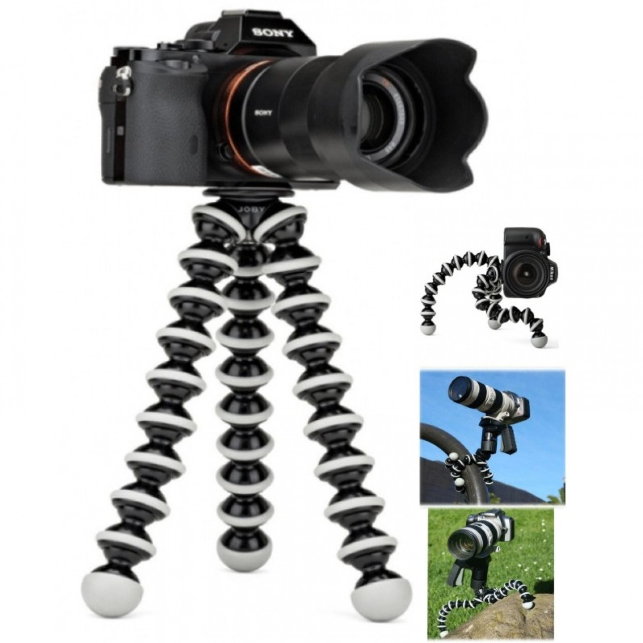 Gorilla Camera And Mobile Tripod Stand 811 - Black