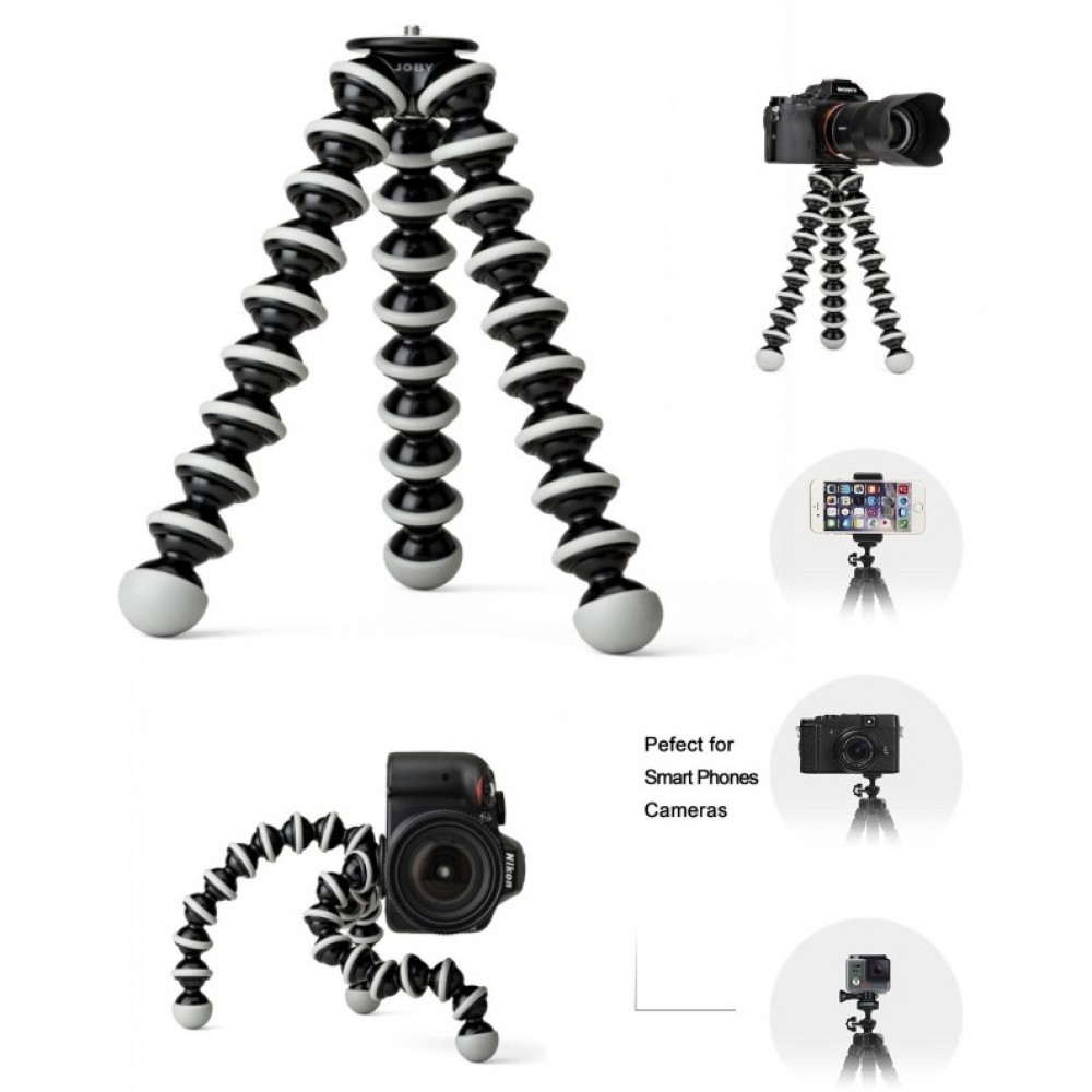 Gorilla Camera And Mobile Tripod Stand 811 - Black