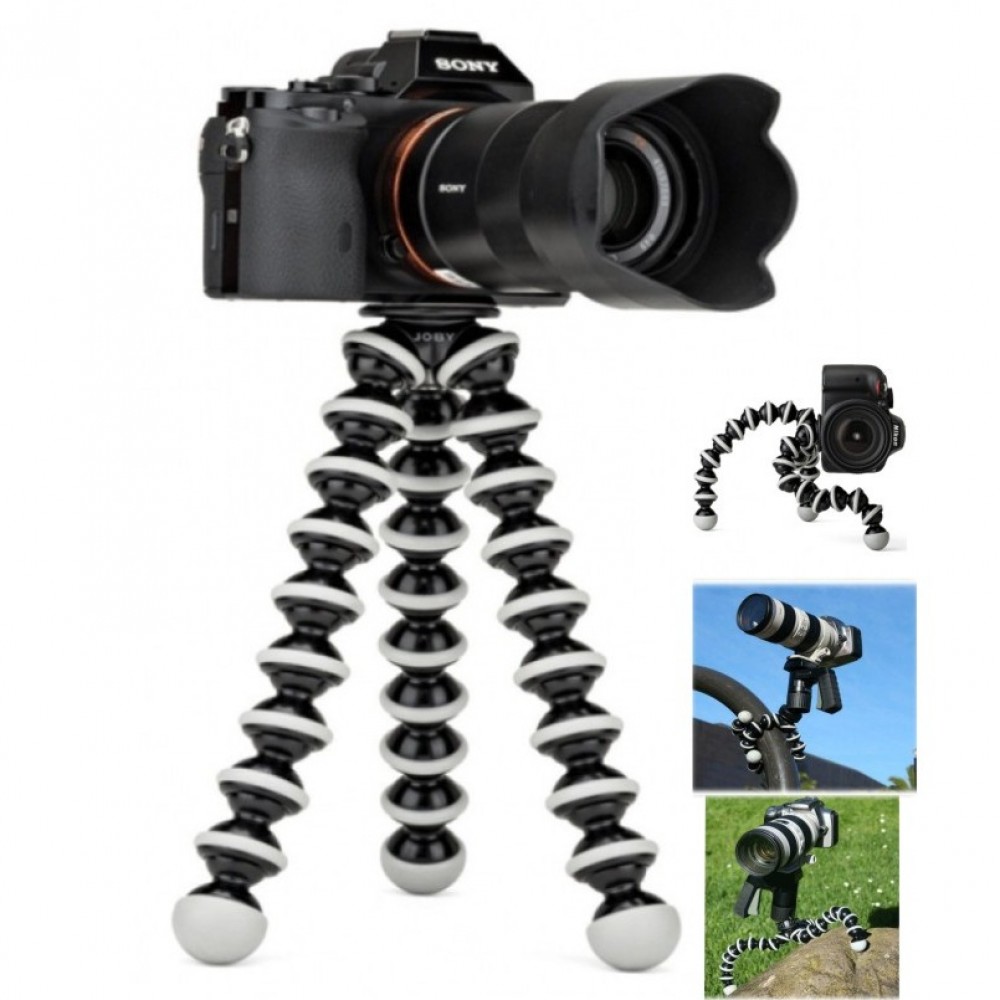 Gorilla Camera And Mobile Tripod Stand 829 - Black