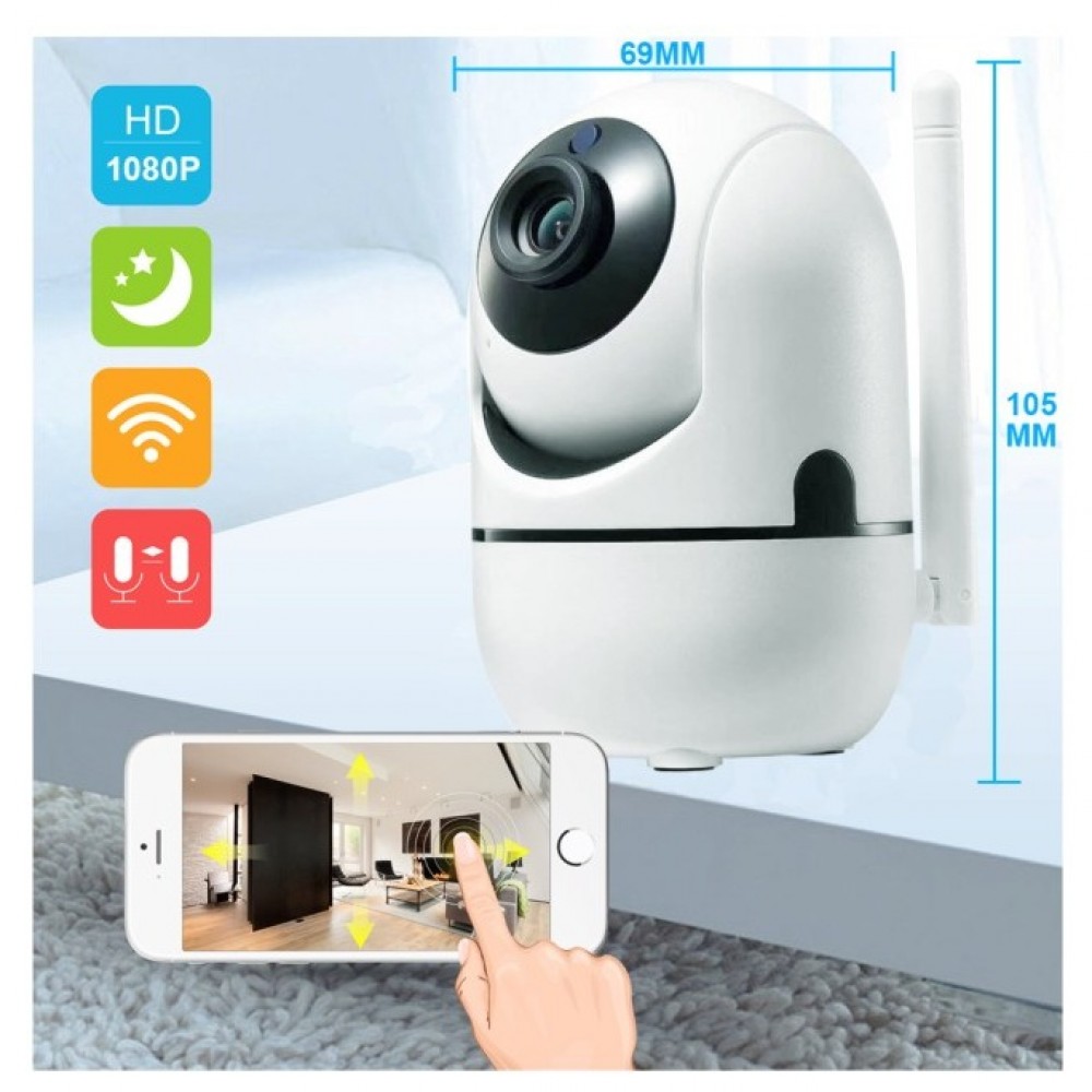 IP WIRLESS 3D TRACKING MINI CAMERA Y4C-ZA 2MP HD 1080P