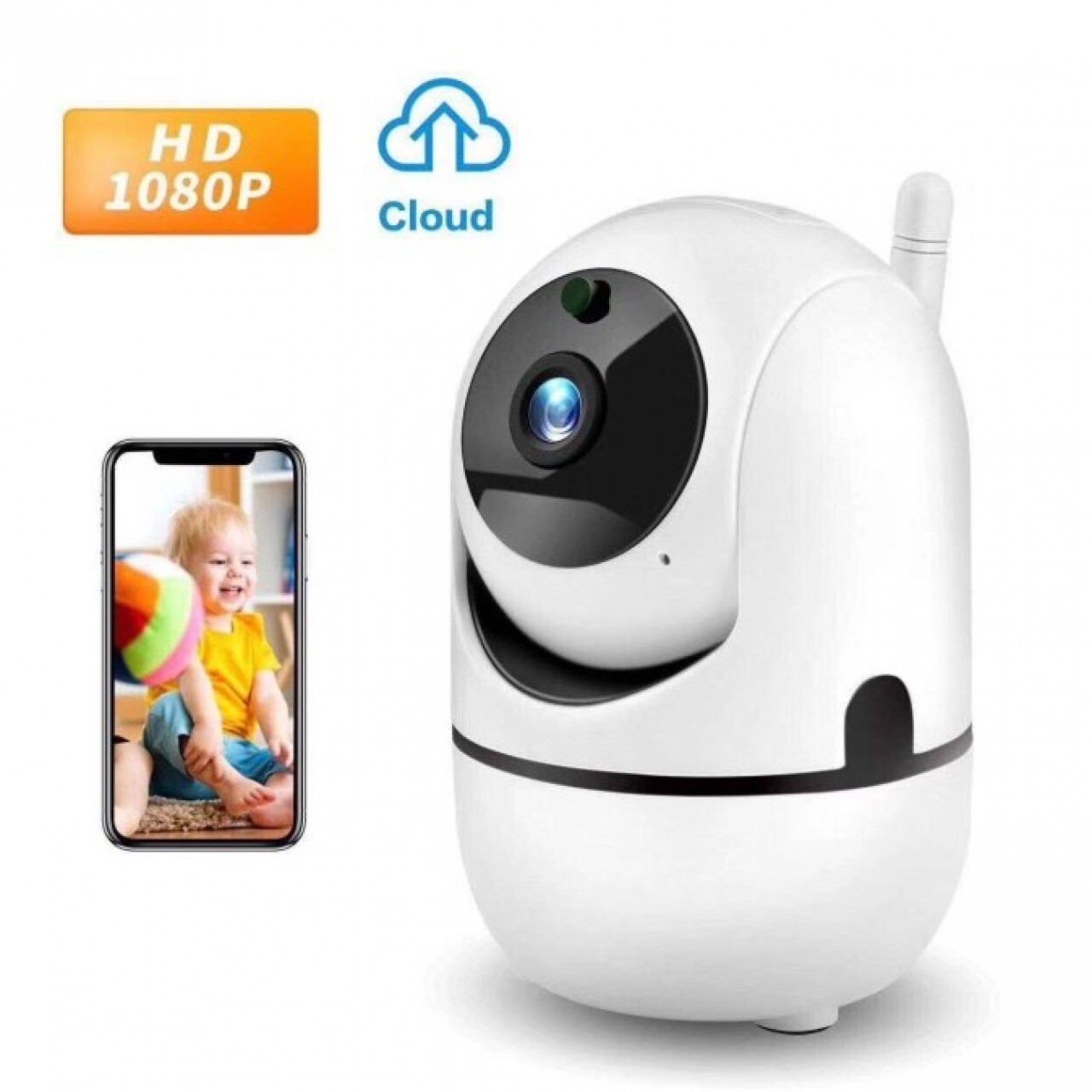 IP WIRLESS 3D TRACKING MINI CAMERA Y4C-ZA 2MP HD 1080P