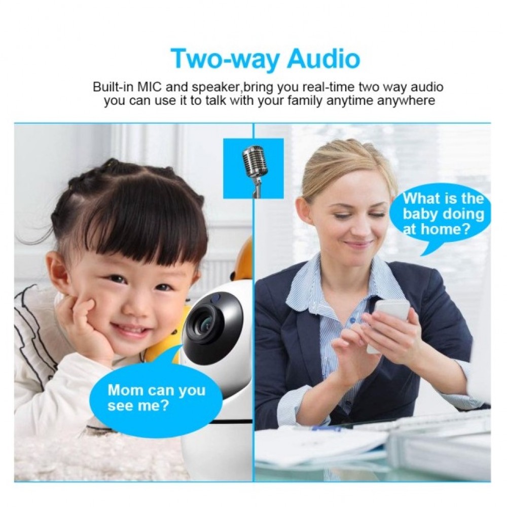 IP WIRLESS 3D TRACKING MINI CAMERA Y4C-ZA 2MP HD 1080P