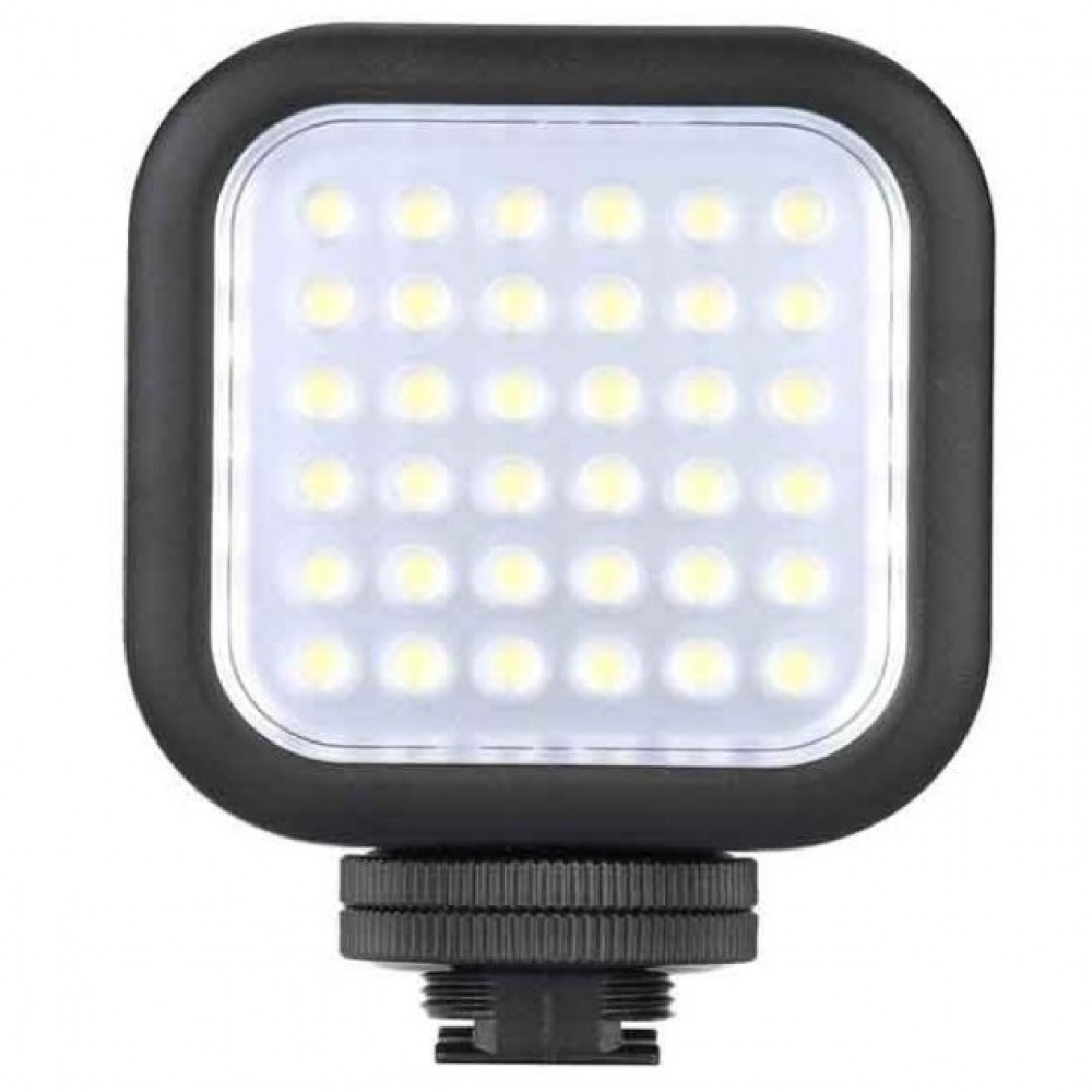 LED Video Light W49S Mini 6000K With Rotatable Mount Adapter