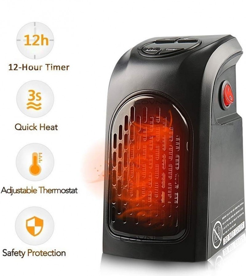 Mini Portable Electric Wall Heater Home Office Fireplace Tabletop Heater Room Heater EU Plug