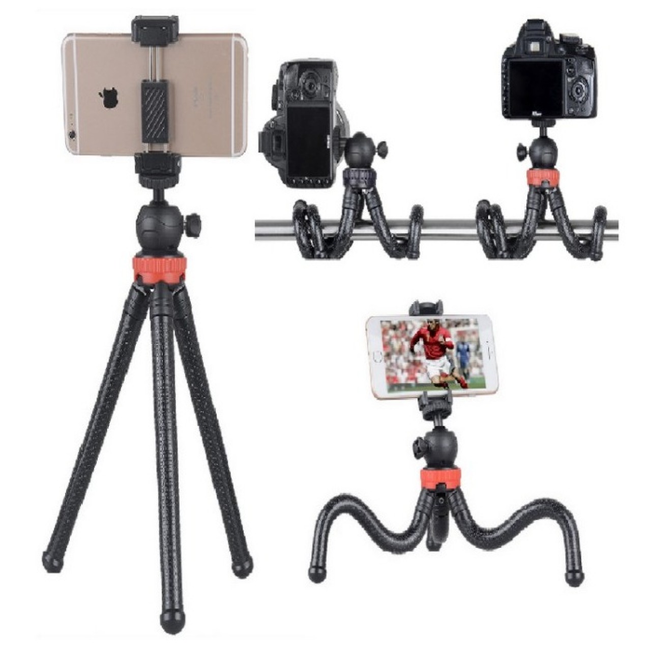 Octupus Flexible Ball Head Tripod MZ-305 - Black