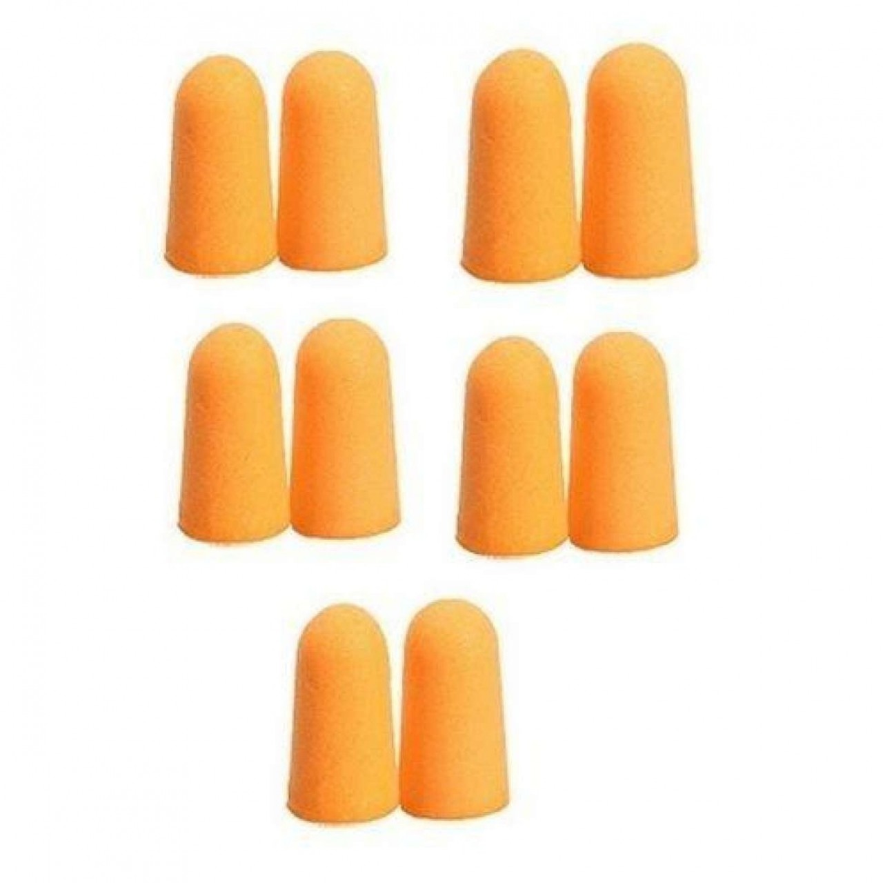 Pack of 5 - Soft Foam Noise Preventing Ear Plugs