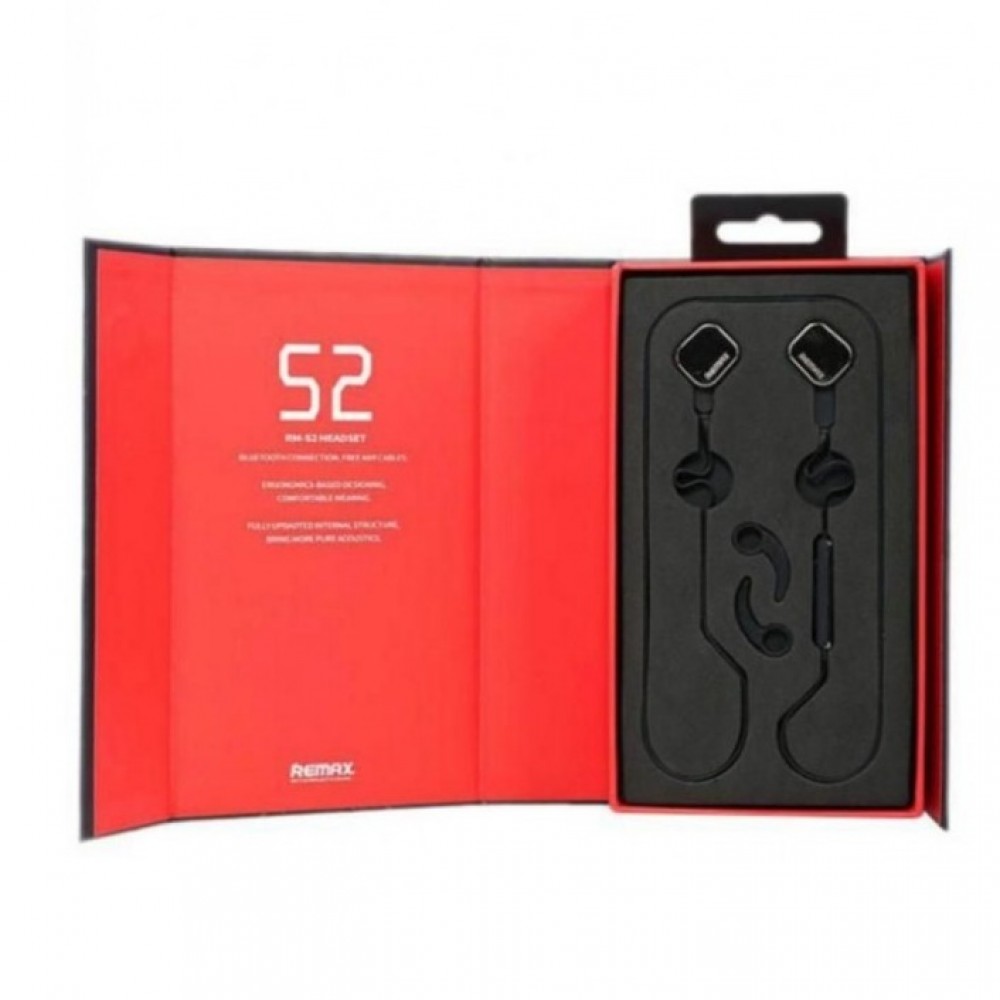 Remax RB-S2 Sports Magnet Bluetooth Headset - Black