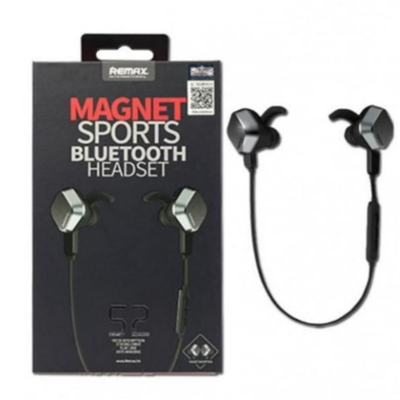 Remax RB-S2 Sports Magnet Bluetooth Headset - Black
