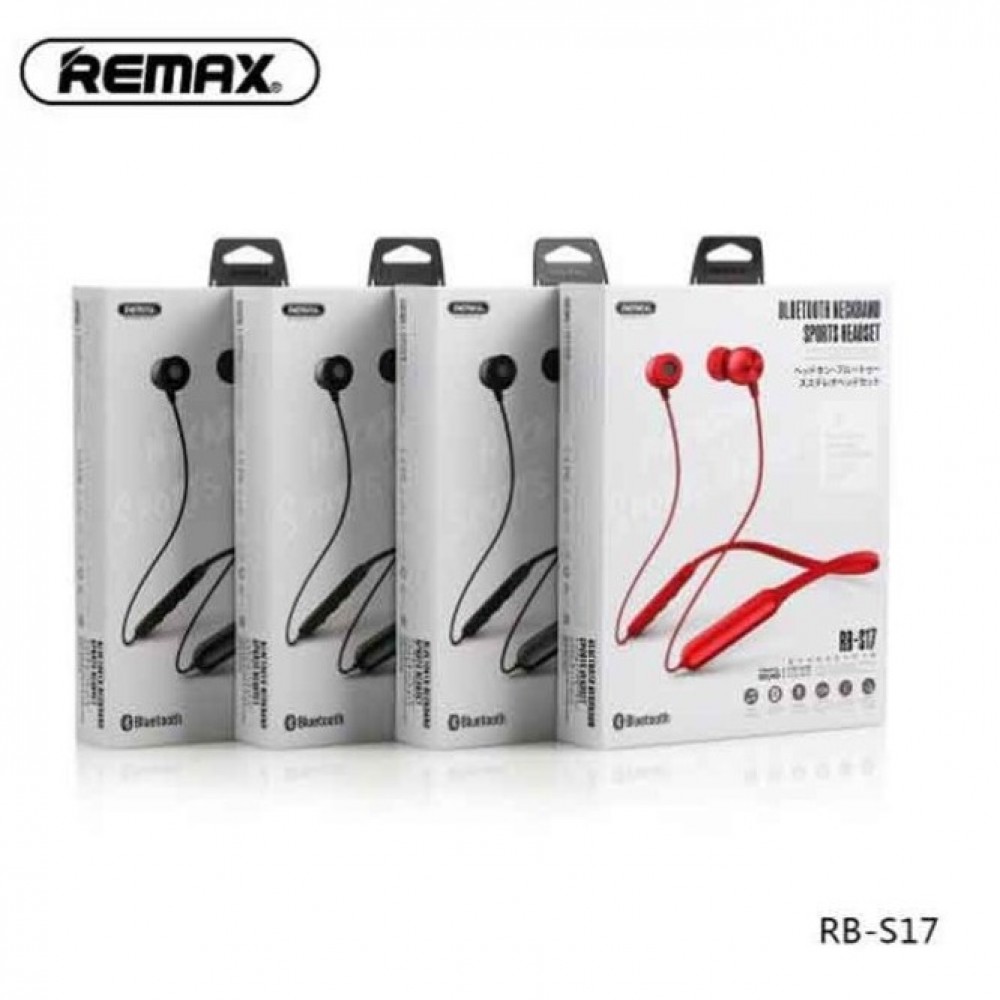 Remax Sports Bluetooth RB-S17 Neckband Headset - Black