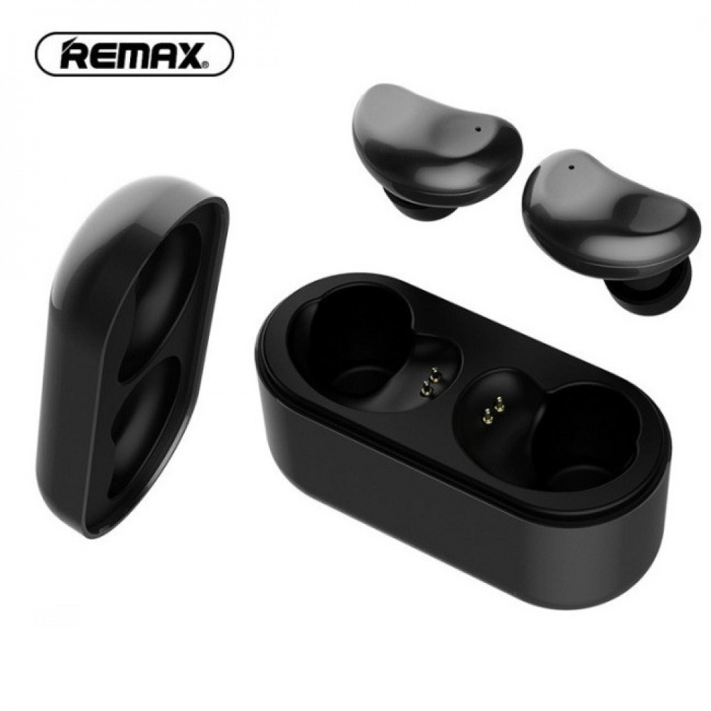 Remax TWS-5 True Wireless Stereo Earbuds With Charging Box - Black