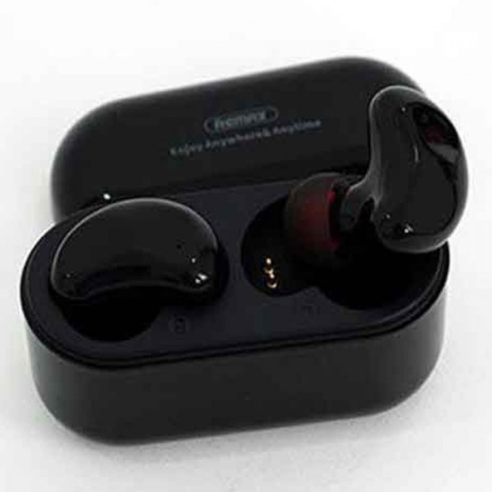 Remax TWS-5 True Wireless Stereo Earbuds With Charging Box - Black