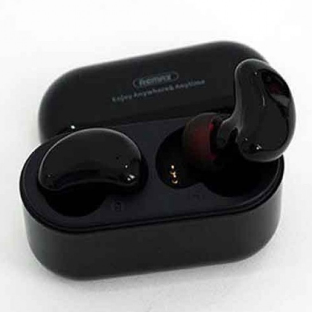 Remax TWS-5 True Wireless Stereo Earbuds With Charging Box - Black