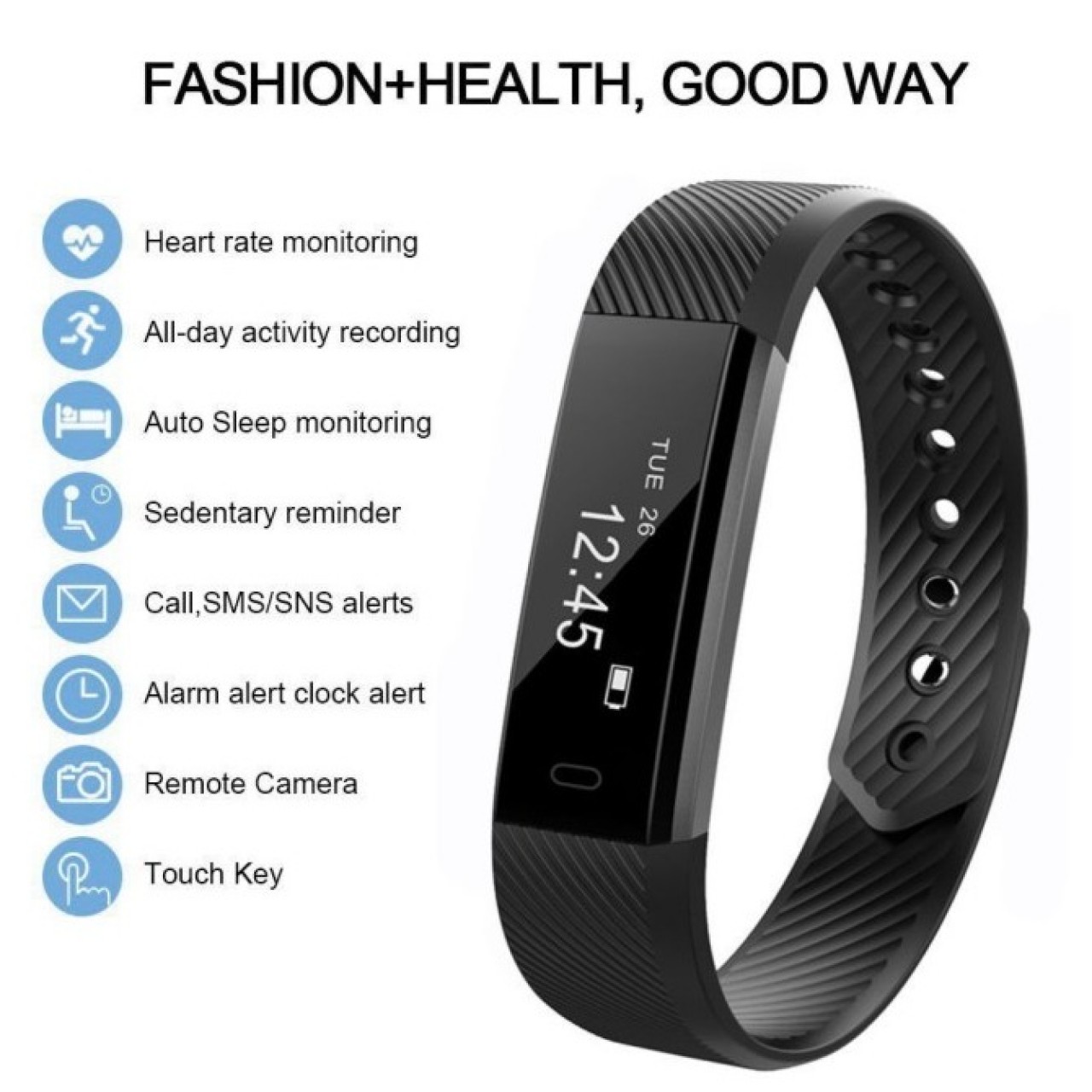 Smart Watch With Heart Rate 115hr