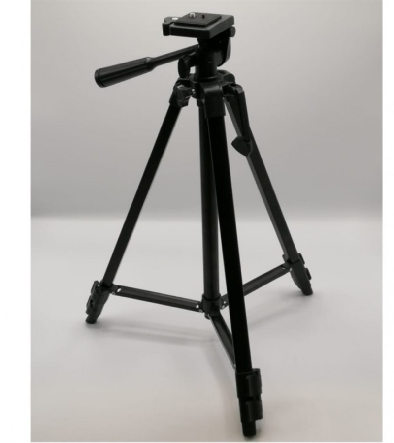 Tripod D440 Model For Mobile & Cameras Edition For Video And Stills With Smooth Head - Black