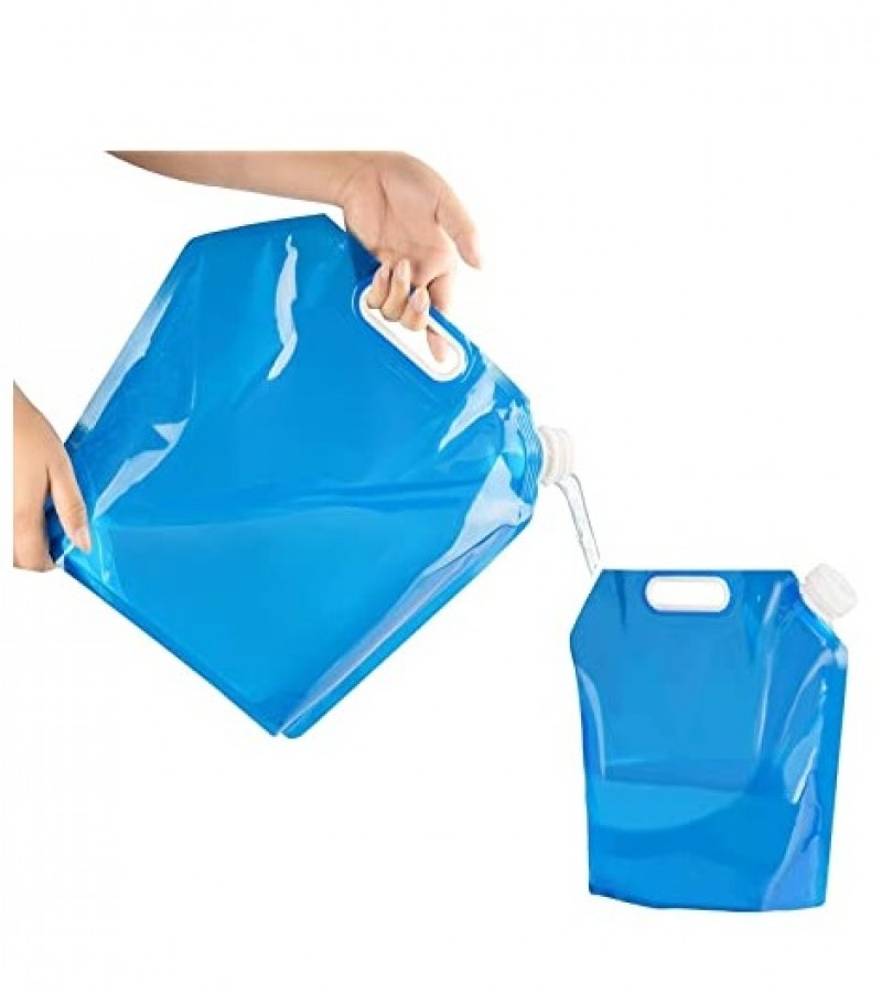 Water Container 5L Portable Foldable Water Free Plastic Water Carrier for Hiking Camping Picnic