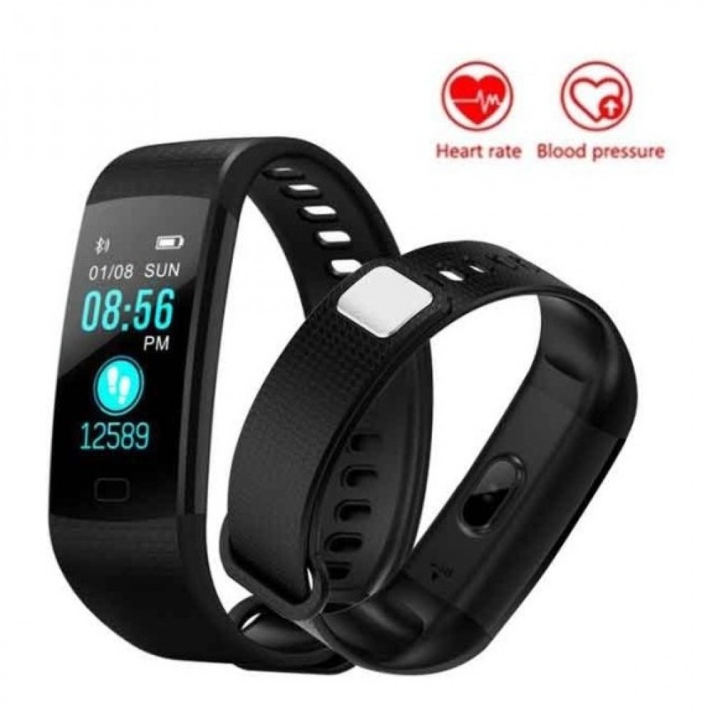 Y5 Smart Band Color Screen With Heart Rate Passometer Foot Steps Fitness Activity IP67 Waterproof
