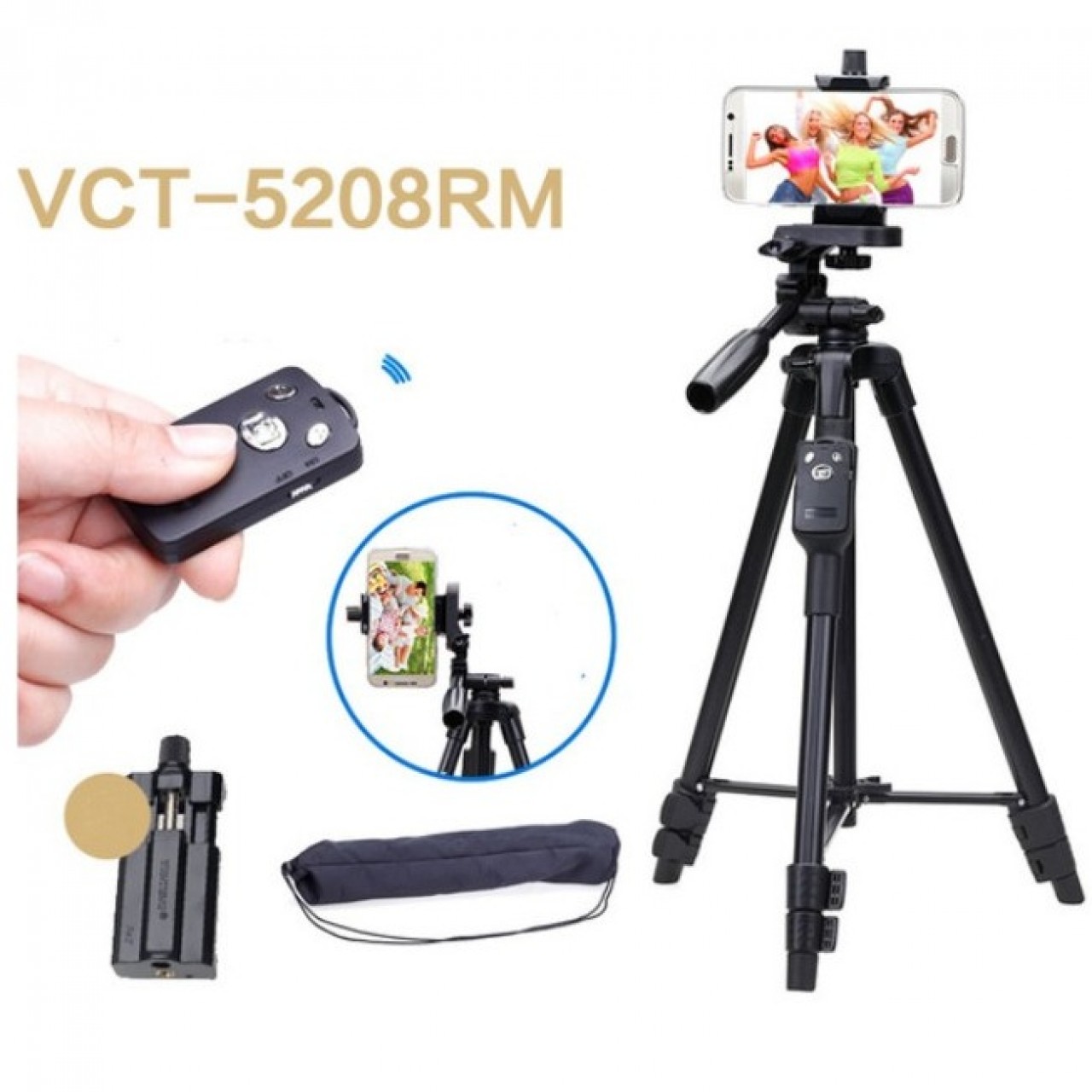 Yunteng 5208 With Bluetooth & Professional Mobile Holder