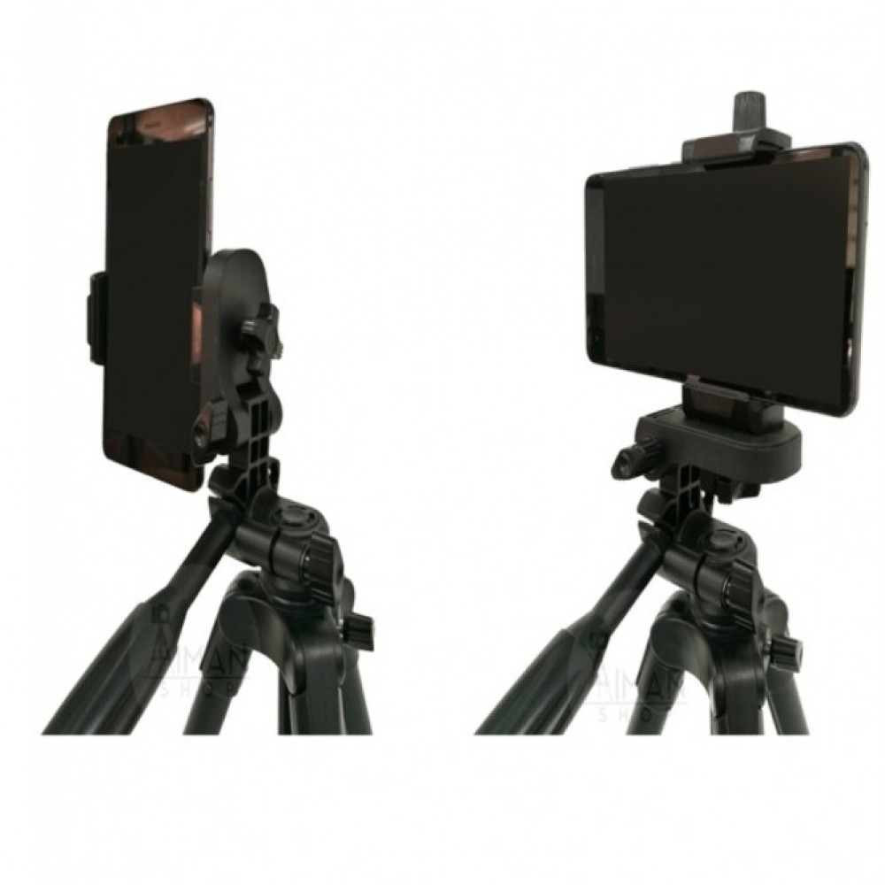 Yunteng VCT5218 Professional Camera Tripod Portable For Camera And Mobile Phones Photograph - Black