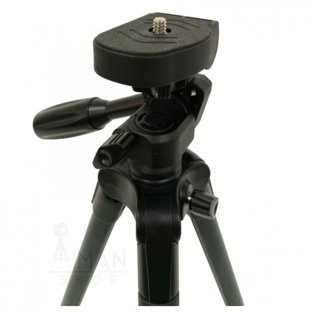 Yunteng VCT5218 Professional Camera Tripod Portable For Camera And Mobile Phones Photograph - Black